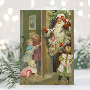 Waiting for Santa   Vintage Christmas Card