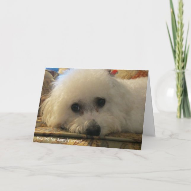 "Waiting for Santa's Arrival" Holiday Card (Front)
