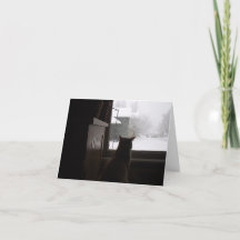 Waiting for Spring blank greeting card