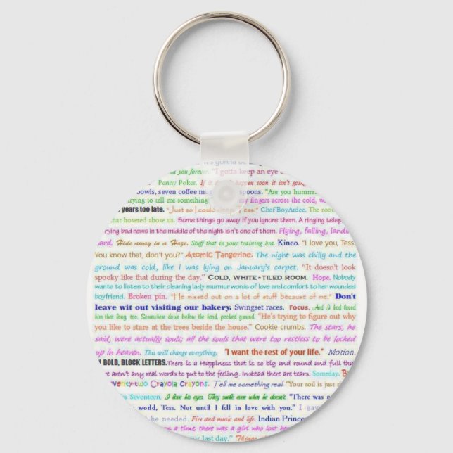 Waiting For Spring quotes keychain (Front)