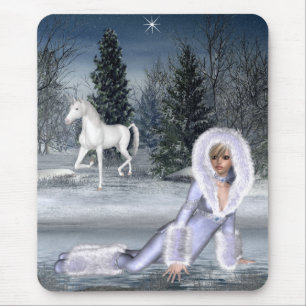 Waiting for Star (the Unicorn) Fantasy Mousepad