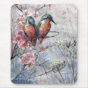 Waiting For Supper Kingfisher Bird  Mouse Mat