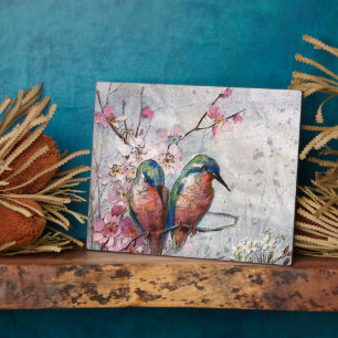 Waiting For Supper Kingfisher Bird Plaque