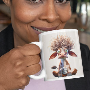 Waiting for the Coffee to Kick In Large Coffee Mug