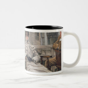 Waiting for the Ferry, c.1878 Two-Tone Coffee Mug