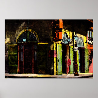 Waiting for the Night in the French Quarter Poster