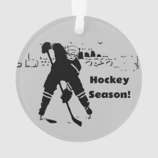 Waiting for the Puck - Hockey Player Ornament