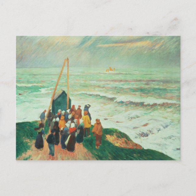 Waiting for the Return of the Fishermen Postcard (Front)