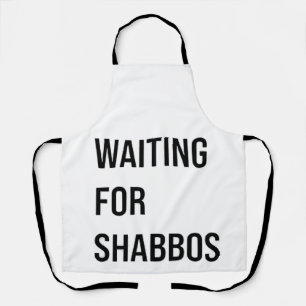Waiting for the Shabbos Hanukkah Jewish Funny  Apron