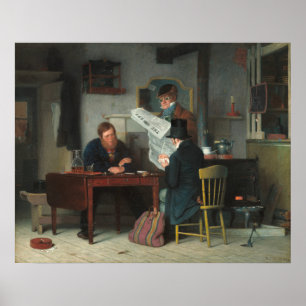 Waiting for the Stage RC Woodville Fine Art Poster