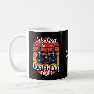 Waiting for the Witching Night, Spooky Witch Party Coffee Mug
