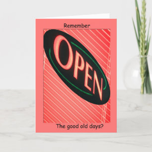 Waiting for the World to Open Card