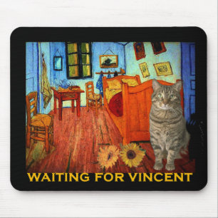 Waiting for Vincent Van Gogh Mouse Mat