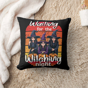 Waiting for Witching Night, Halloween Night Cushion