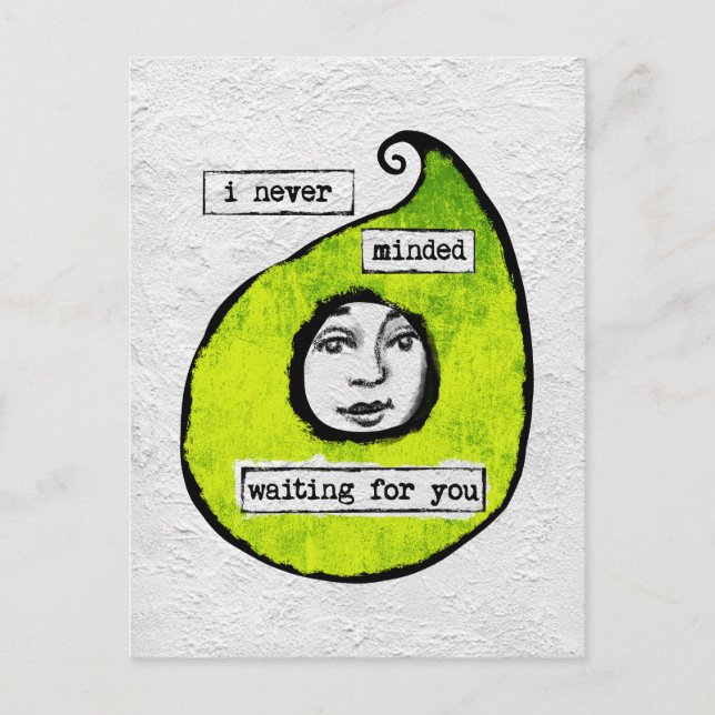 Waiting For You Postcard - Modern Abstract (Front)