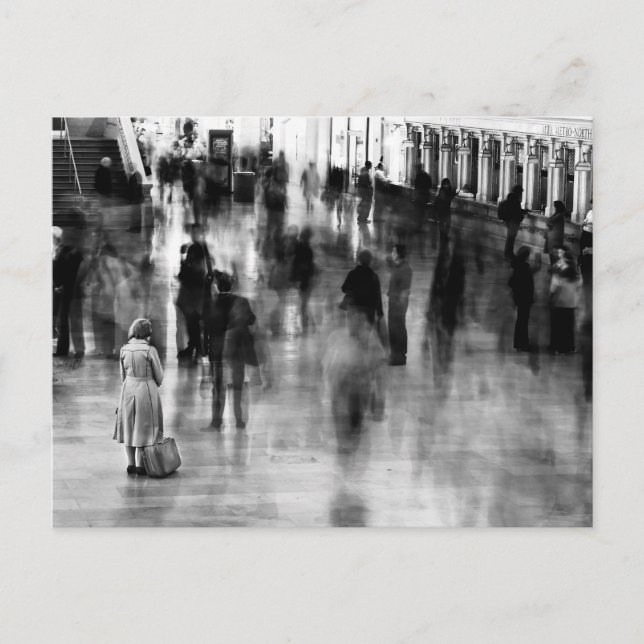 Waiting in Grand Central Station Postcard (Front)