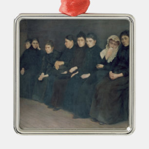 Waiting in the Clinic, 1888 Metal Tree Decoration