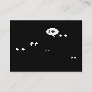 waiting in the dark surprise party business card