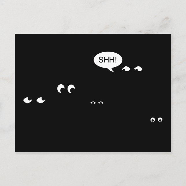 waiting in the dark : surprise party! invitation postcard (Front)