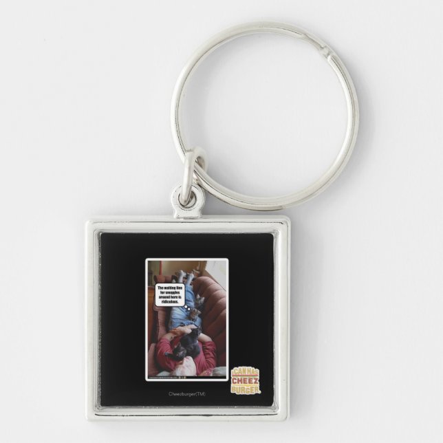 Waiting line for snuggles key ring (Front)