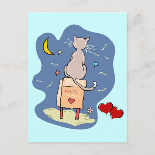 Waiting on a Love Letter Postcard