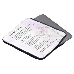 Waiting On You Love Poem Poetry Laptop Sleeve