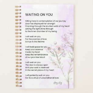 Waiting On You Love Poem Poetry  Planner