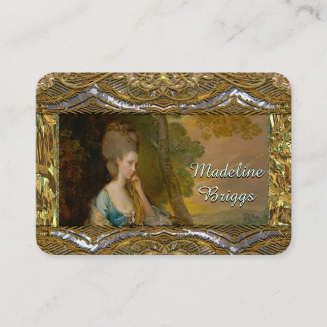 Waiting Pearl Elegant Professional Business Card (Front)