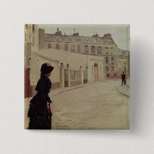 Waiting, Rue de Chateaubriand, Paris 15 Cm Square Badge