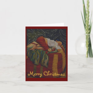 Waiting Up for Santa Holiday Card