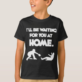 Waiting, white T-Shirt