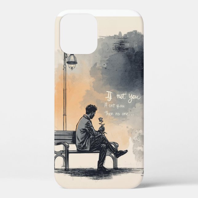Waiting with a Rose – Unspoken Love Case-Mate iPhone Case (Back)