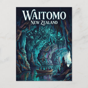Waitomo Glowworm Caves New Zealand Postcard