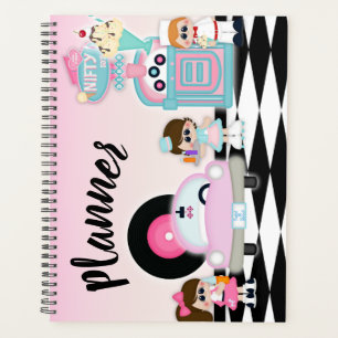 Waitress 50's Diner Retro Planner