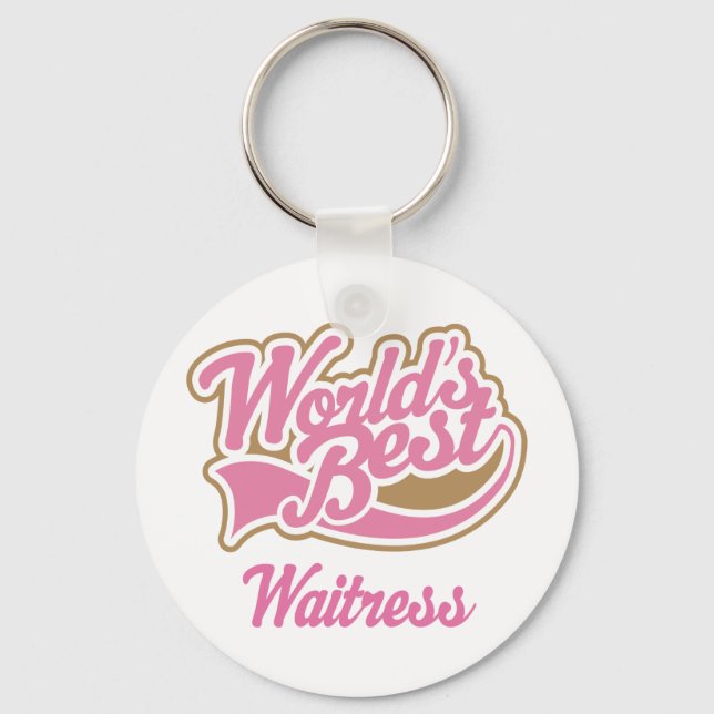 Waitress Gift Key Ring (Front)