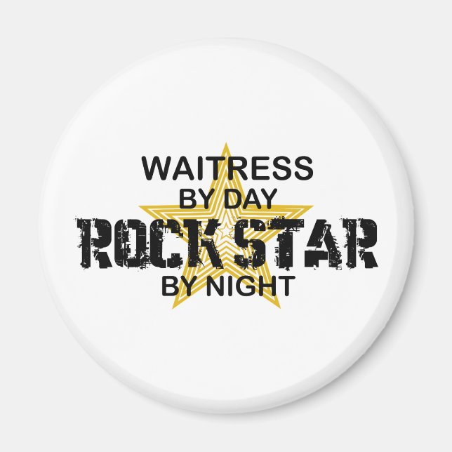 Waitress Rock Star by Night Magnet (Front)