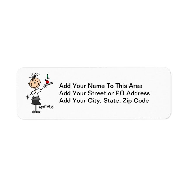 Waitress Stick Figure (Front)