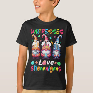 Waitresses Costume Shenanigans Lover Three Gnomes T-Shirt
