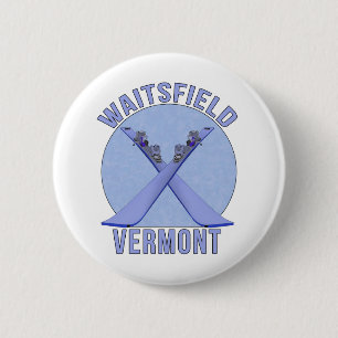 Waitsfield, Vermont 6 Cm Round Badge