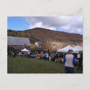 Waitsfield Vermont Farmers Market Oct 2010 Postcard