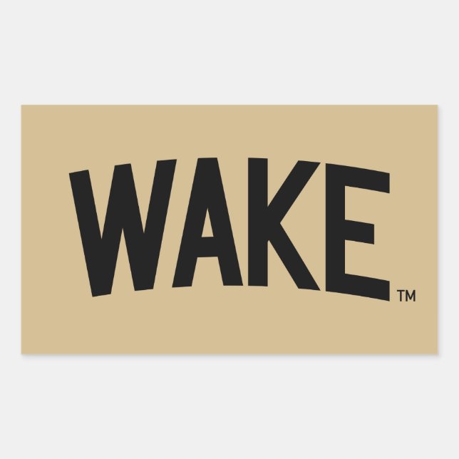 Wake Forest University | Wake Arch Rectangular Sticker (Front)