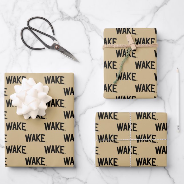 Wake Forest University | Wake Arch Wrapping Paper Sheet (Front)
