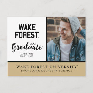 Wake Forest University   Wake Forest Announcement Postcard