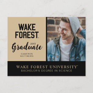 Wake Forest University Wake Forest Announcement Postcard