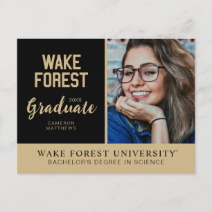 Wake Forest University   Wake Forest Announcement Postcard