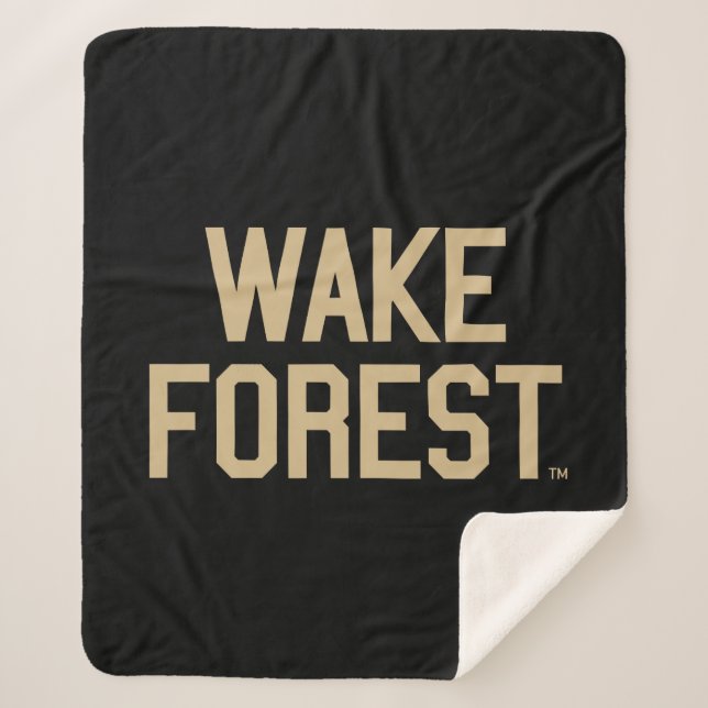 Wake Forest University | Wake Forest Sherpa Blanket (Front)