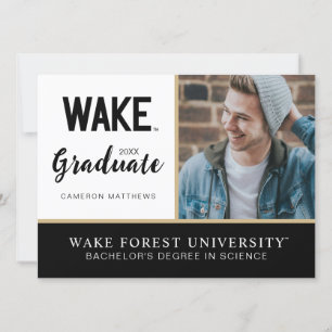Wake Forest University   Wake Wordmark Invitation