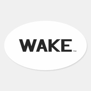 Wake Forest University   Wake Wordmark Oval Sticker