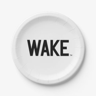 Wake Forest University Wake Wordmark Paper Plate