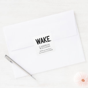Wake Forest University   Wake Wordmark Square Sticker
